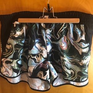 Nike tempo running shorts - marbled pattern!